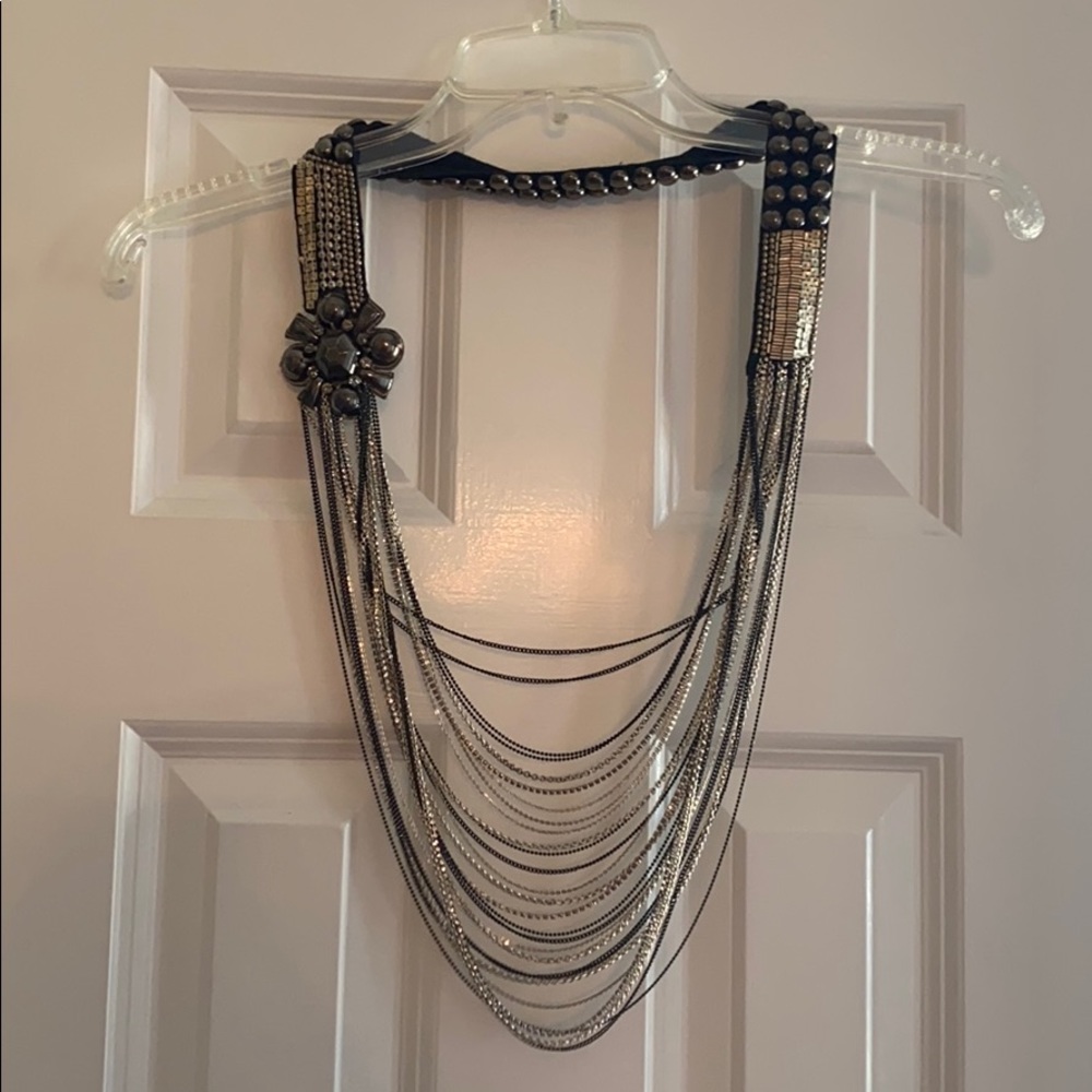 Stella & Dot long layered chain necklace